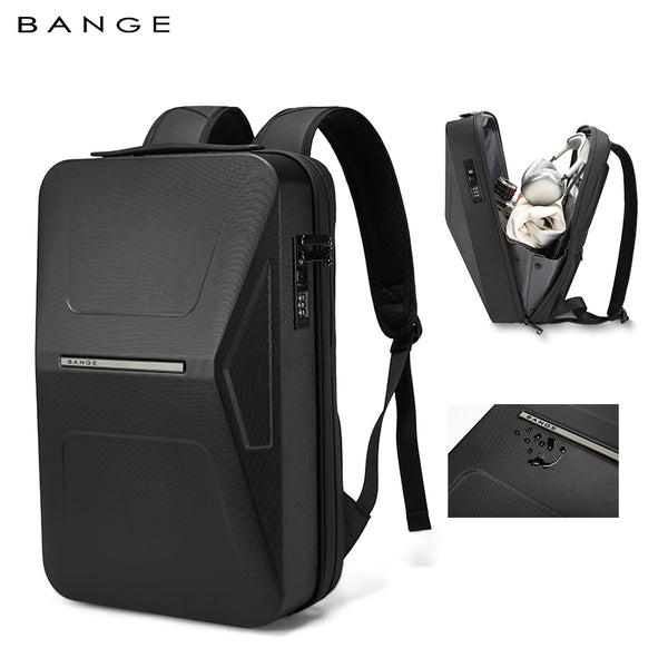 BANGE Waterproof TSA Lock Hardshell Backpack for Business & Commute