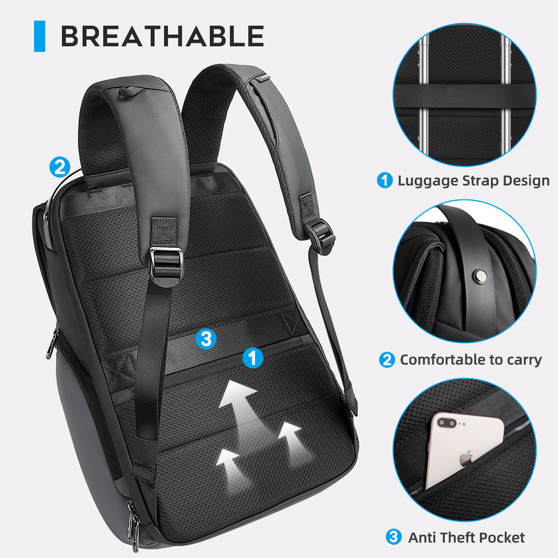 BANGE 15.6 inch laptop backpack for man,short journey waterproof bag pack
