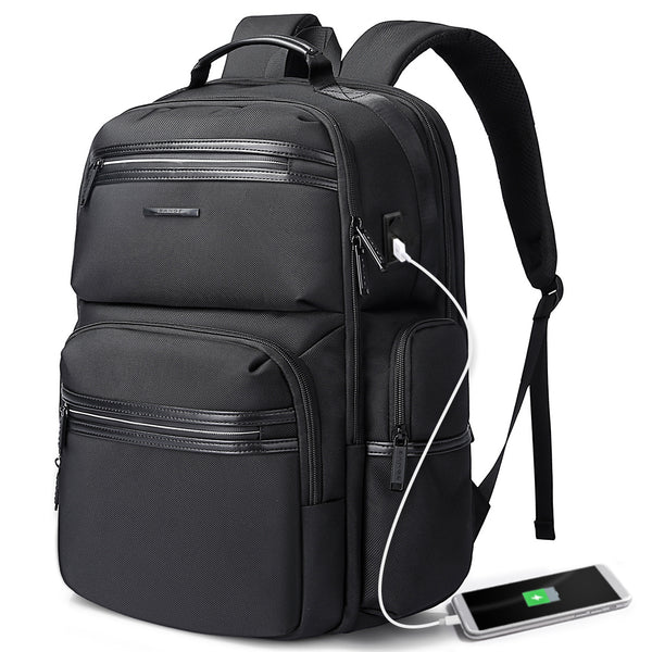 business laptop backpack for men BANGE Laptop Backpack for Men,Business Travelling Backpacks with USB Charger Port,Weekender Carry-On Luggage Backpack