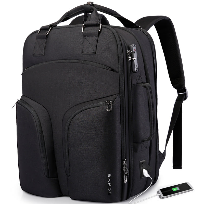 BANGE 35L Large Travel Backpack for Women,TSA Anti Theft 17.3" Laptop Backpack for Nurses Teacher School Bookbag