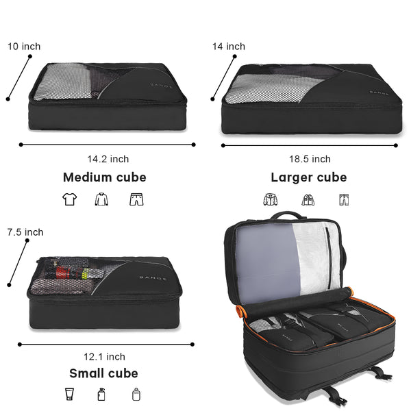 BANGE 45L Business Travel Backpack, Carry On Backpack Durable Converti