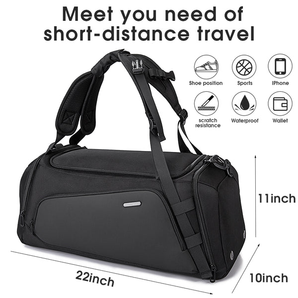 26 Inch Sports Duffel Bag | Large Gym Bag With Multiple Pockets | Travel Duffle For Sports & Overnight Trips