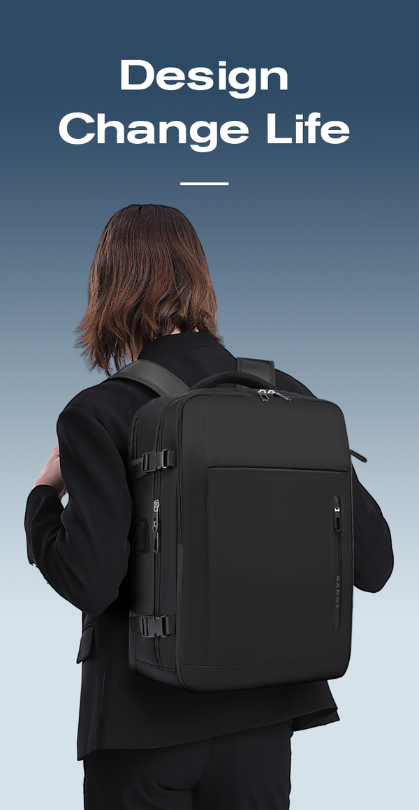 BANGE Hot Selling Ernogomic Waterproof School Business Travel Backpack with USB Port