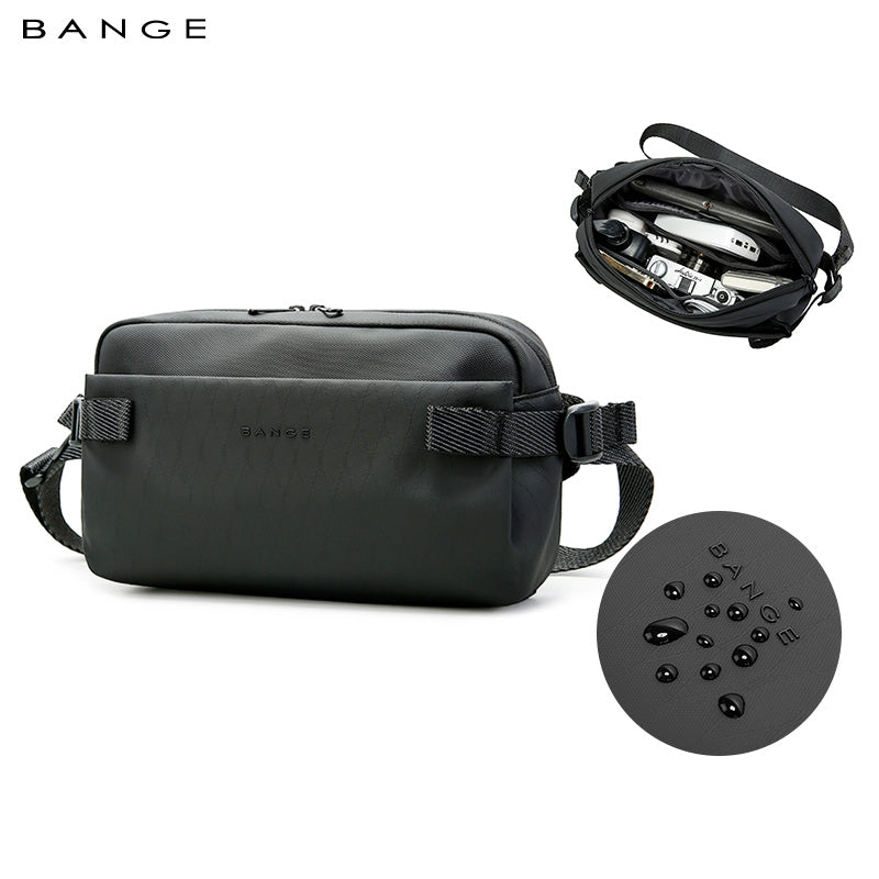 BANGE Minimalist Waterproof Urban Crossbody Sling Bag for Commute/Travel