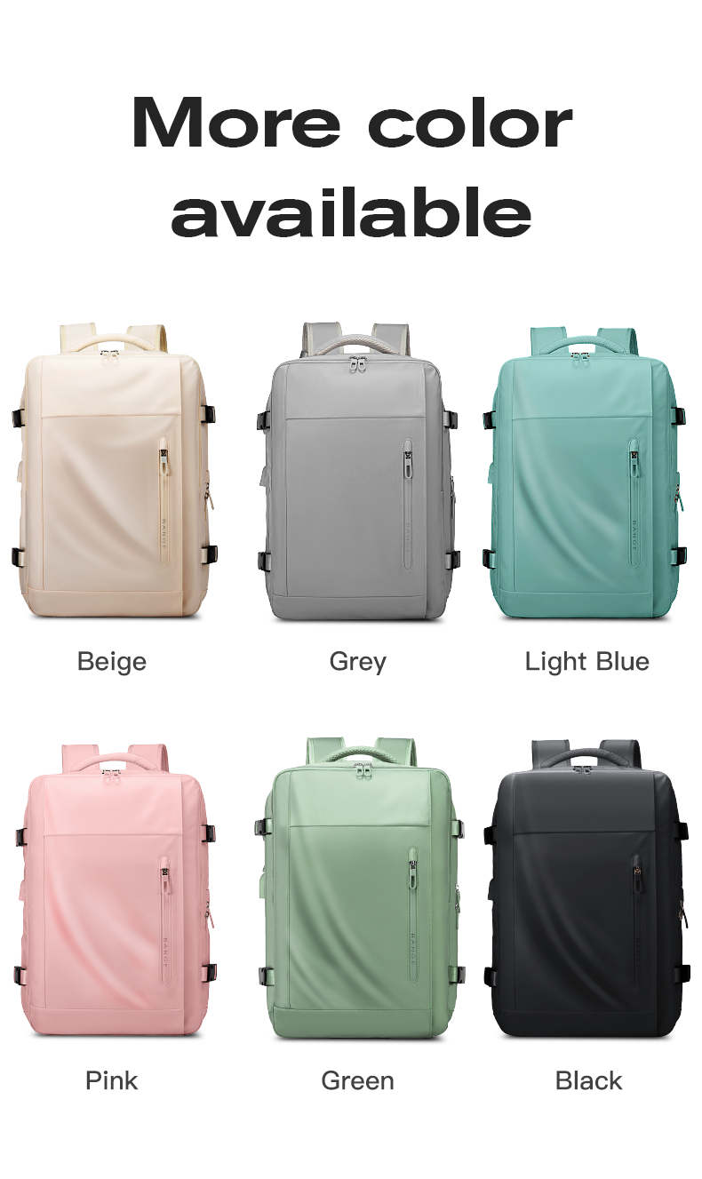 BANGE Hot Selling Ernogomic Waterproof School Business Travel Backpack with USB Port