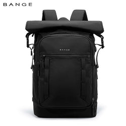 BANGE Expandable Roll Top Backpack Waterproof Lightweight School Travel Bag with Laptop Compartments