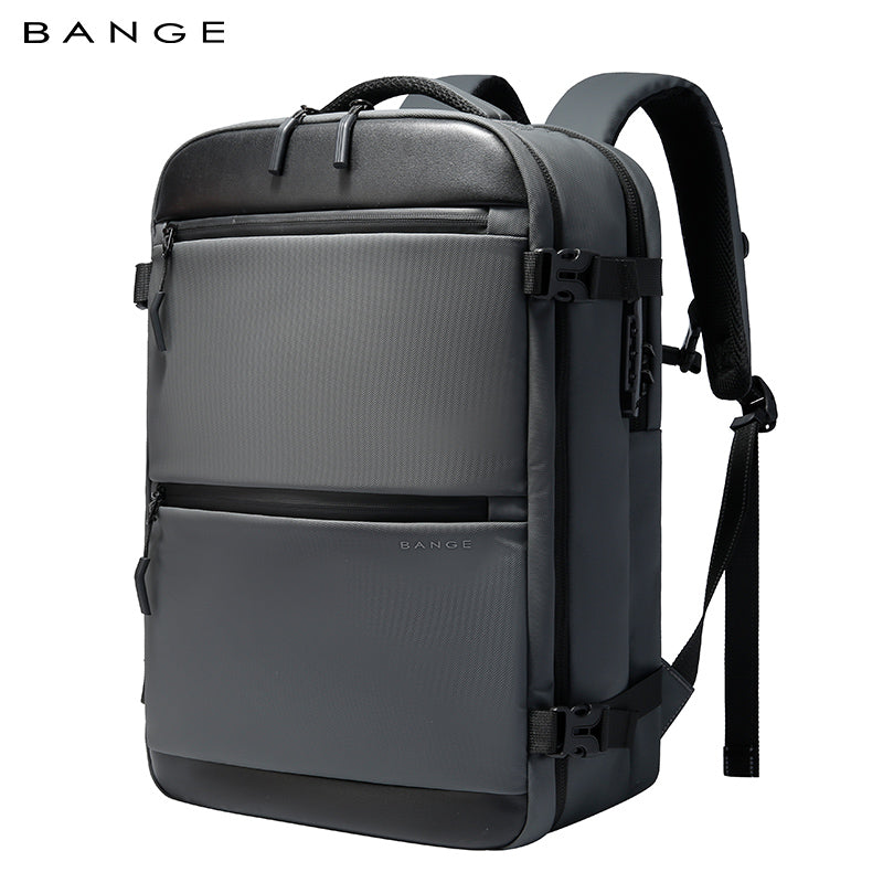 BANGE Anti-theft Carry-on Business Travel Backpack, Gray