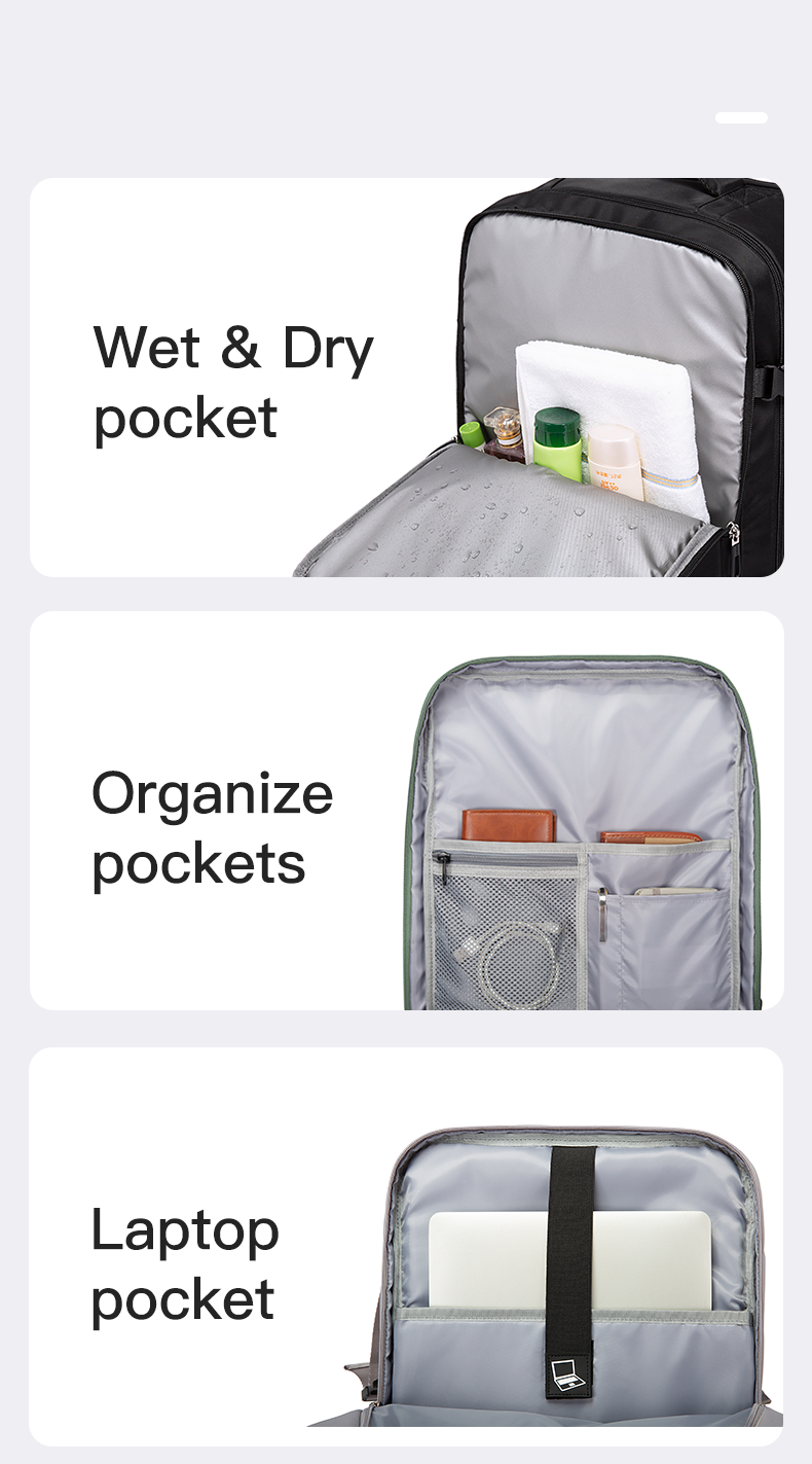 BANGE Hot Selling Ernogomic Waterproof School Business Travel Backpack with USB Port