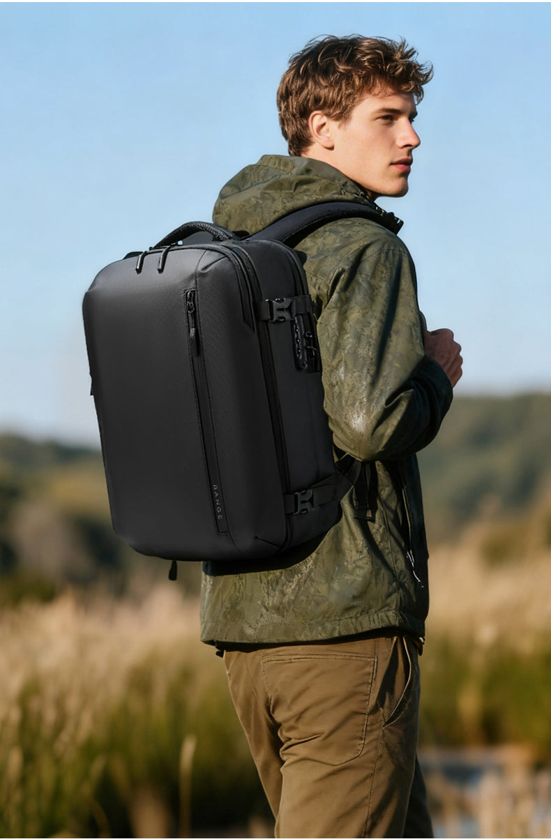 BANGE Large Capacity Vacuum Compression Travel Backpack with Dedicated ...