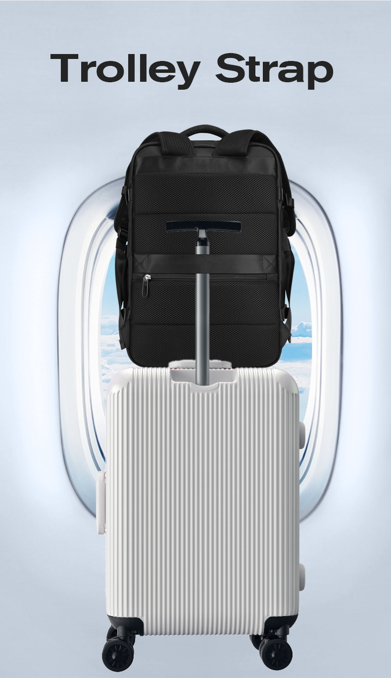 BANGE Hot Selling Ernogomic Waterproof School Business Travel Backpack with USB Port