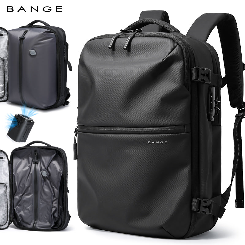 bagsmart travel organizer series backpack black 30L Unisex Backpack, 17 Inch Laptop Compartment, Water Resistant, Large Capacity, Padded Strap, Zipper Closure : Electronics Carry work and travel essentials with ease Laptop Bag Smart Business Backpack
