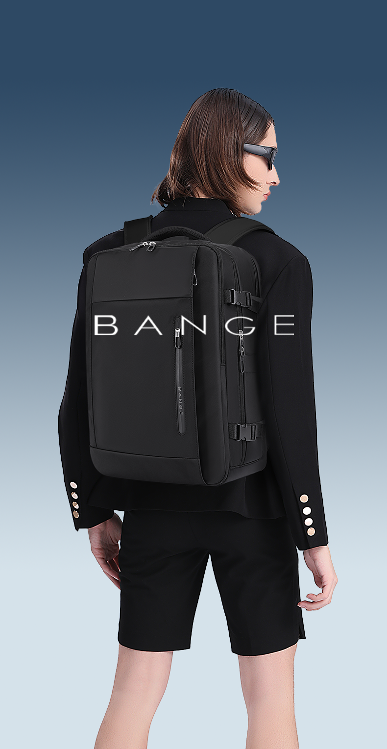 BANGE Hot Selling Ernogomic Waterproof School Business Travel Backpack with USB Port
