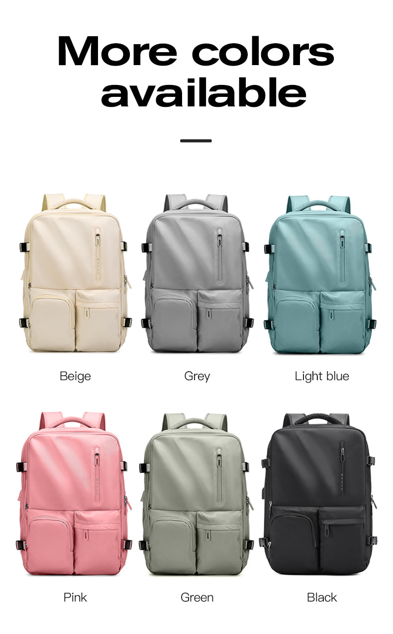 BANGE Best Carry-on Large Capacity Waterproof Backpack for School Travel