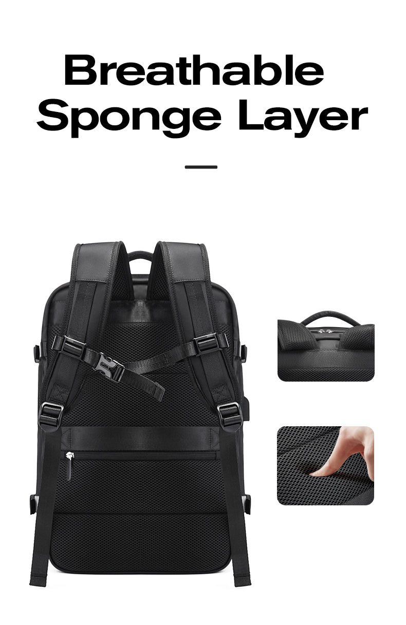 BANGE Best Carry-on Large Capacity Waterproof Backpack for School Travel
