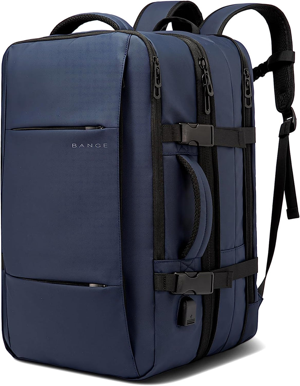 BANGE 45L Business Travel Backpack, Carry On Backpack Durable Convertible Duffle Bag Fit for 17.3 Inch Laptop for Men and Women