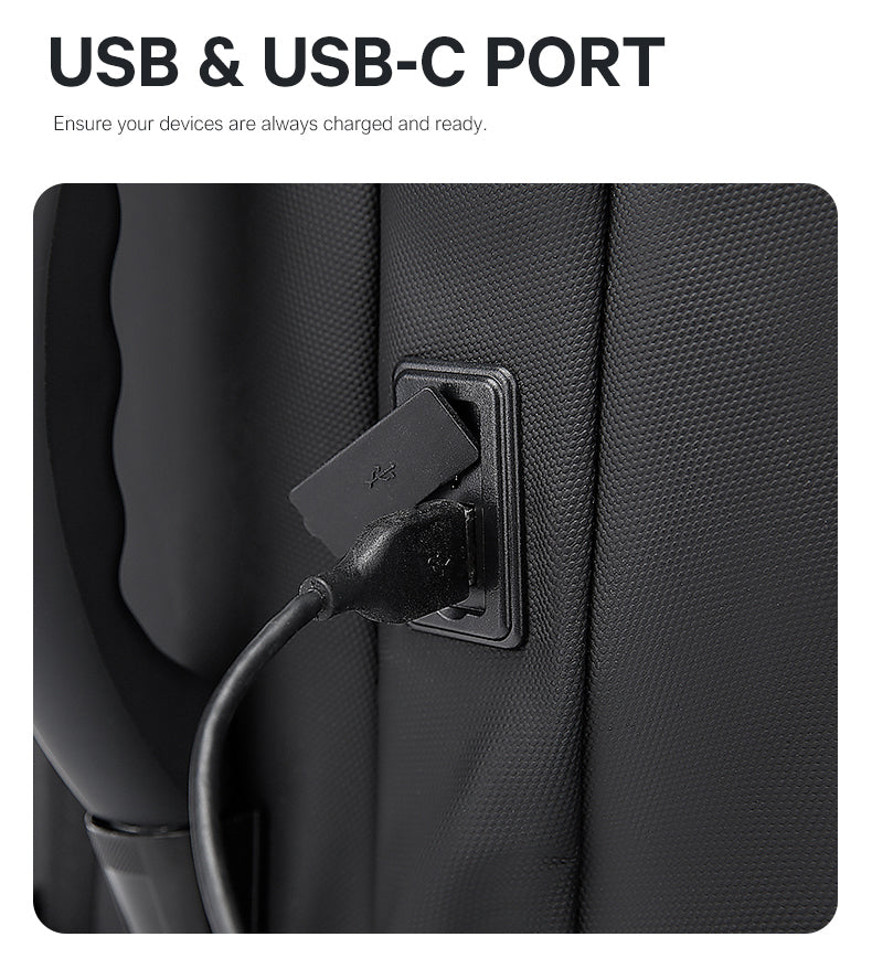 BANGE Hot Sell New Arrival 50L USB TSA Lock Weight Handle Waterproof Men Vacuum Compression Laptop Backpack