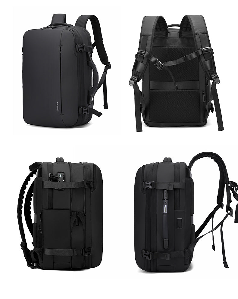 BANGE Hot Sell New Arrival 50L USB TSA Lock Weight Handle Waterproof Men Vacuum Compression Laptop Backpack