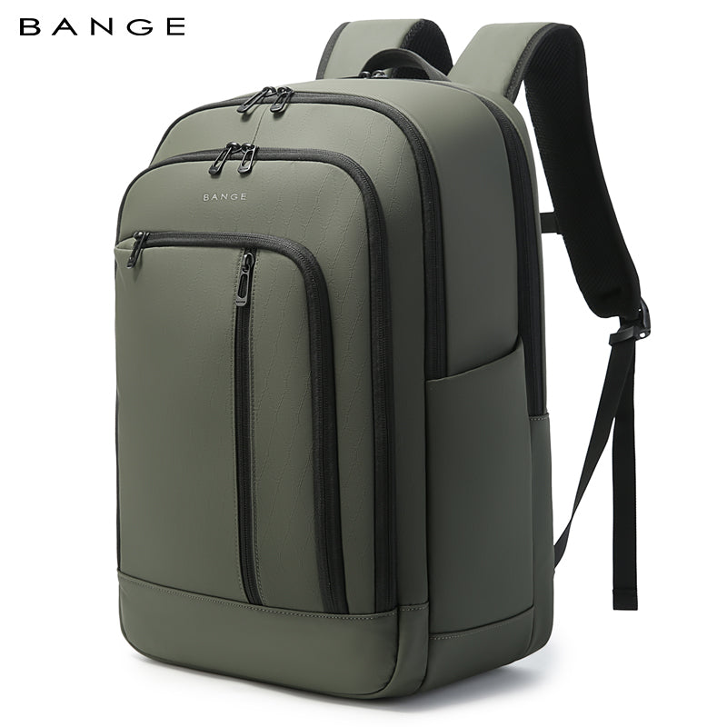 BANGE Water-resistant Business Travel Backpack with Padded Laptop Compartment Ergonomic College School Bag for Teens