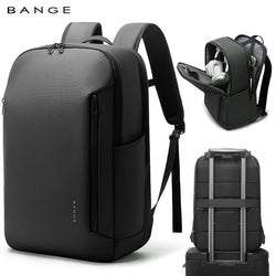 backpack business laptop BANGE Hot-selling Ergonomic Waterproof Business Traveler Essential Laptop Backpack, Black