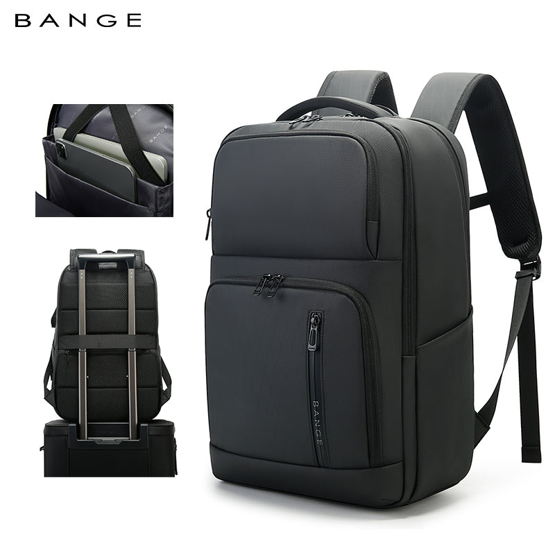 backpack laptop business BANGE Hot-selling Ergonomic Waterproof Business Traveler Essential Laptop Backpack, Blue