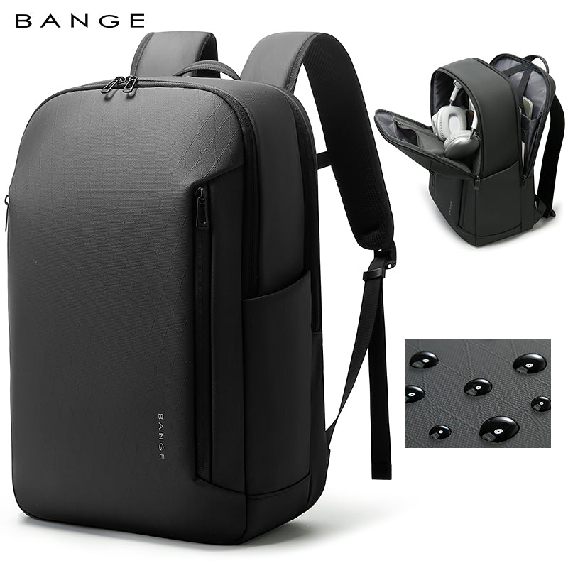 backpack for laptop for men BANGE Hot-selling Ergonomic Waterproof Business Traveler Essential Laptop Backpack, Black