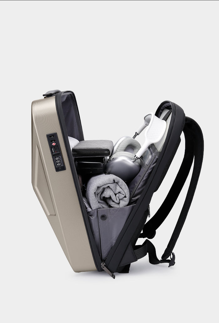 bange travel hard shell anti-theft backpack BANGE Waterproof TSA Lock Hardshell Backpack for Business & Commute