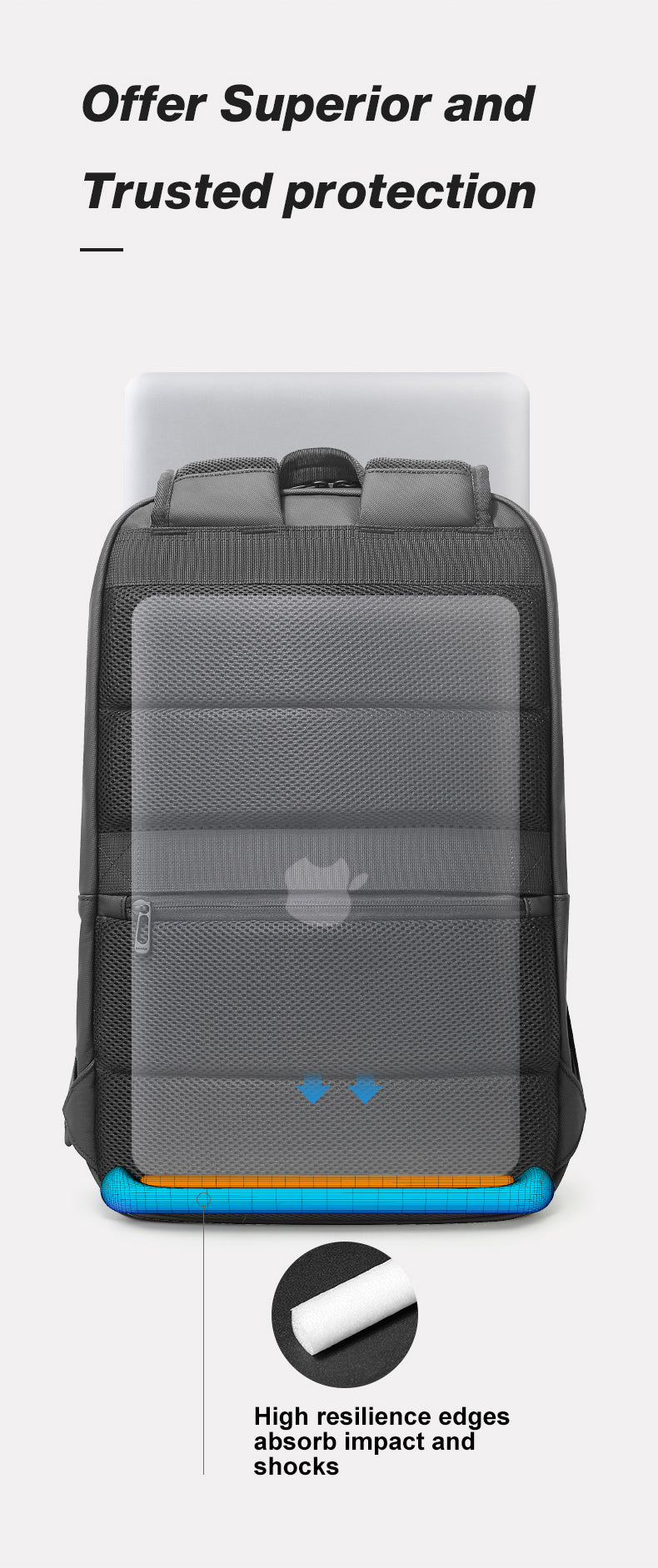 BANGE Hot-selling Ergonomic Waterproof Business Traveler Essential Laptop Backpack
