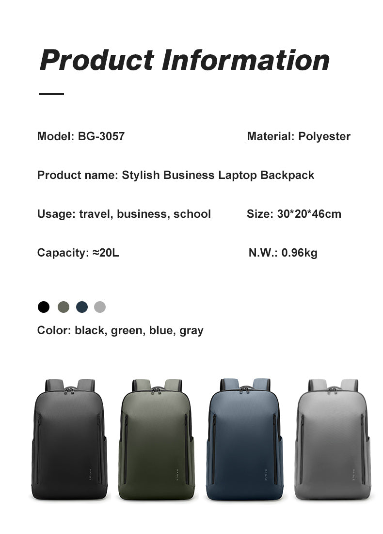 BANGE Hot-selling Ergonomic Waterproof Business Traveler Essential Laptop Backpack