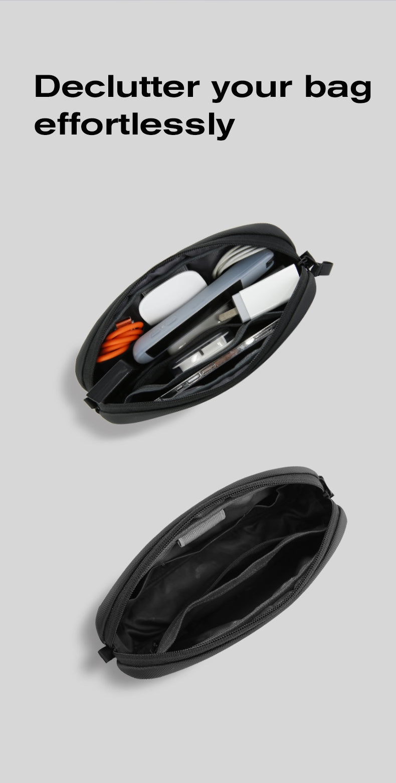 BANGE Portable Waterproof Tech Storage Bag for Travel & Commute