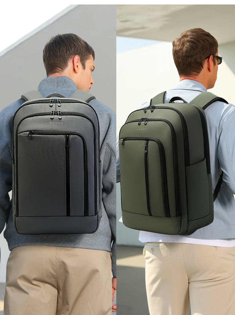 BANGE Water-resistant Business Travel Backpack with Padded Laptop Compartment Ergonomic College School Bag for Teens