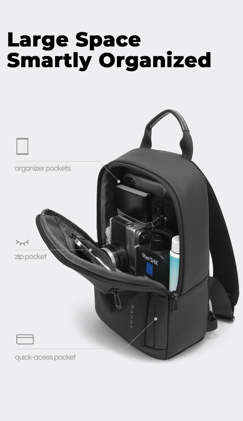 BANGE Everyday Carry Crossbody Bag Chest Bag: All-Day Comfort with Effortless Organization