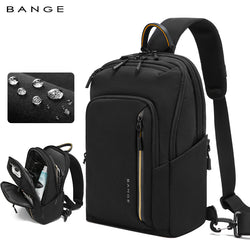 BANGE Waterproof & Breathable Minimalist 8L Crossbody Chest Bag for Everyday Use