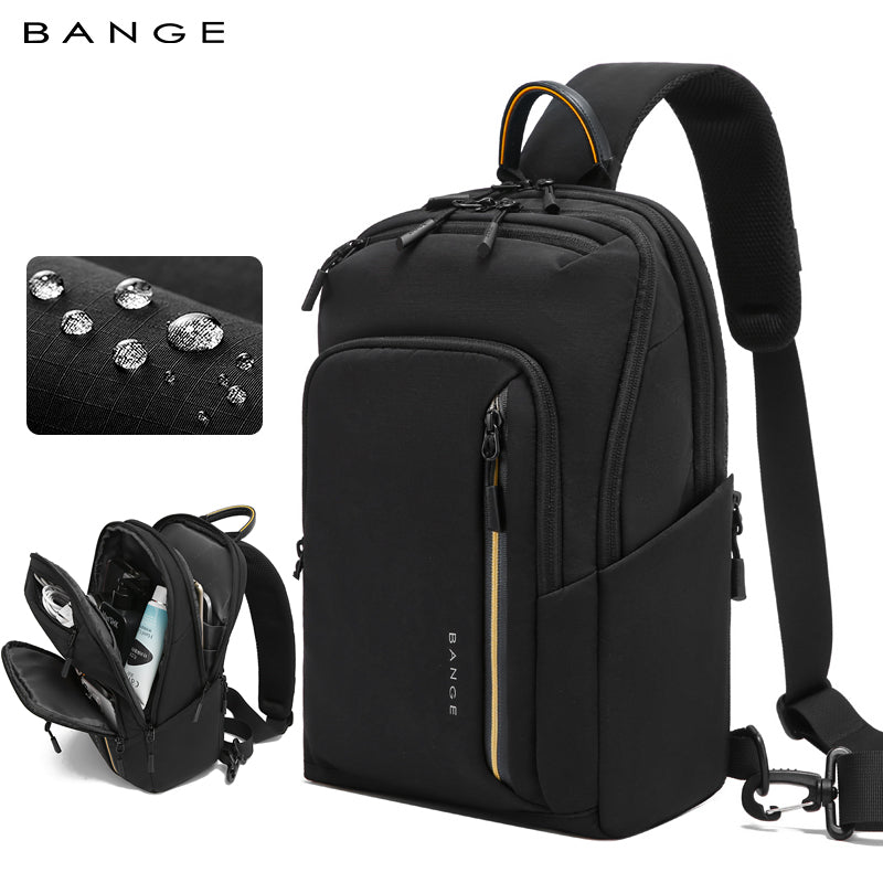 BANGE Waterproof & Breathable Minimalist 8L Crossbody Chest Bag for Everyday Use