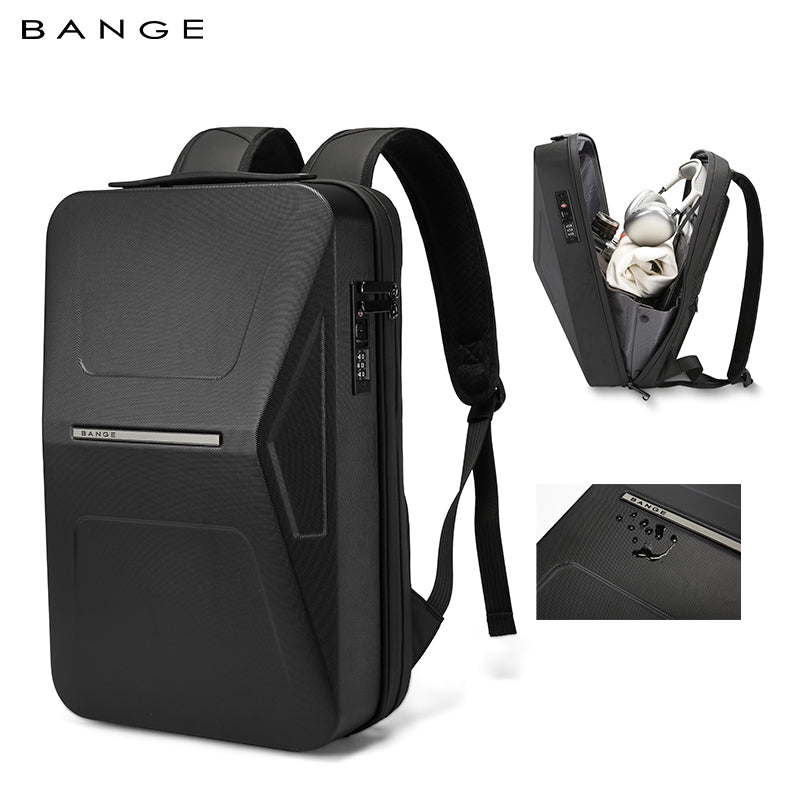 antitheft laptop backpack BANGE Waterproof TSA Lock Hardshell Backpack for Business & Commute
