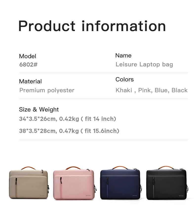 BANGE Carry-on Minimalist 14inch Laptop Bag for Commuting Meeting Business Travel