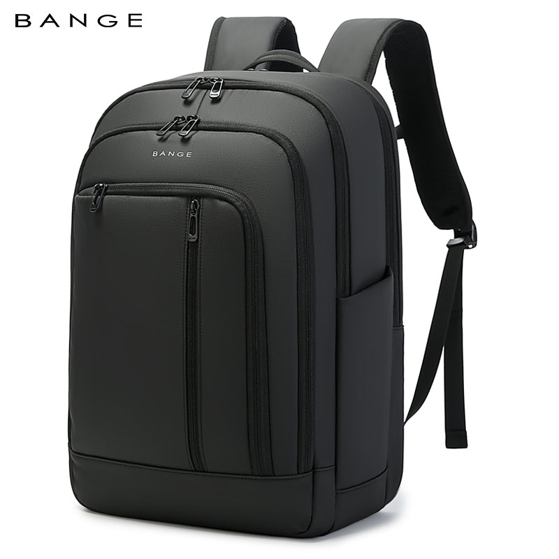 BANGE Water-resistant Business Travel Backpack with Padded Laptop Compartment Ergonomic College School Bag for Teens