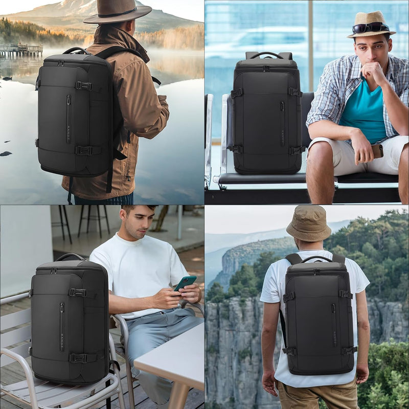 BANGE 40L Travel Backpack with Shoe Compartment, Weekend Business Hand Luggage, Flight Approved Cabin Luggage, Lightweight and Waterproof for 15.6- BANGE 40L Travel Backpack with Shoe Compartment, Weekend Business Hand Luggage, Flight Approved Cabin Luggage, Lightweight and Waterproof for 15.6-