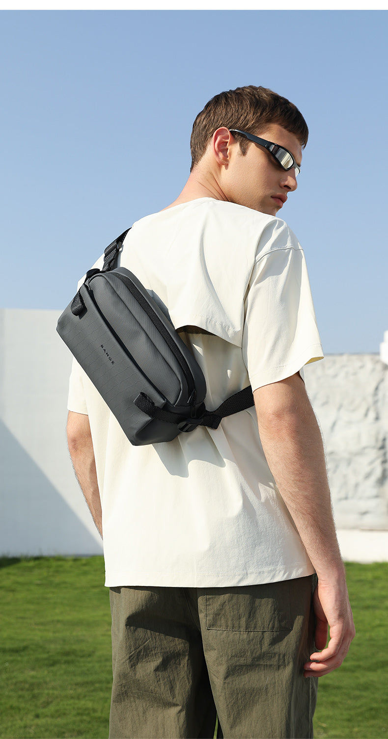 BANGE Minimalist Waterproof Urban Crossbody Sling Bag for Commute/Travel