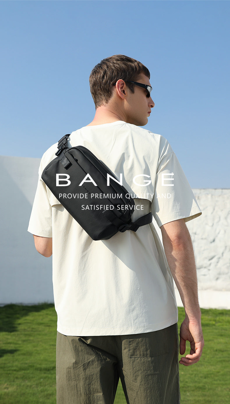 BANGE Minimalist Waterproof Urban Crossbody Sling Bag for Commute/Travel