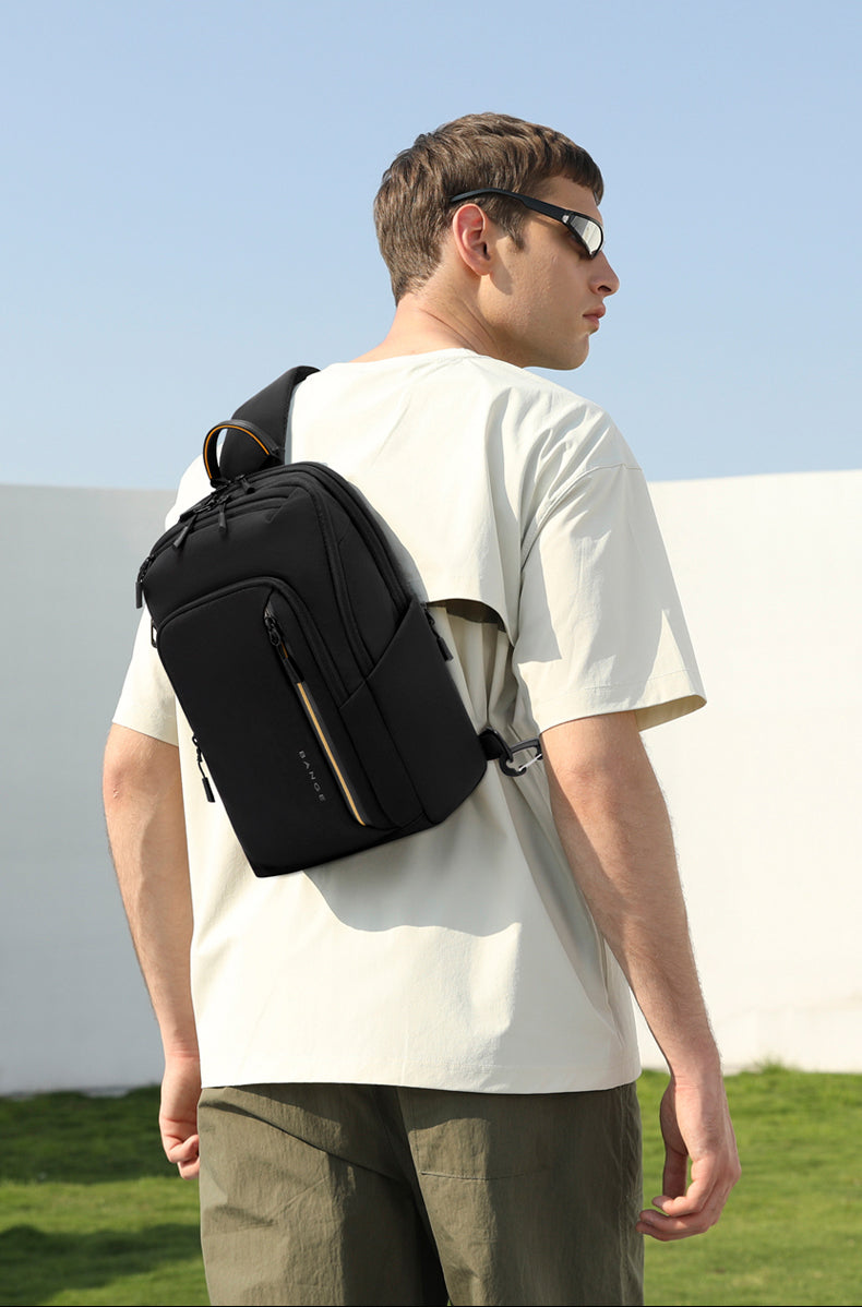 BANGE Waterproof & Breathable Minimalist 8L Crossbody Chest Bag for Everyday Use
