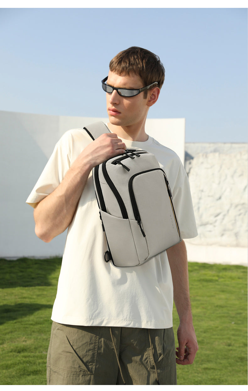 BANGE Waterproof & Breathable Minimalist 8L Crossbody Chest Bag for Everyday Use
