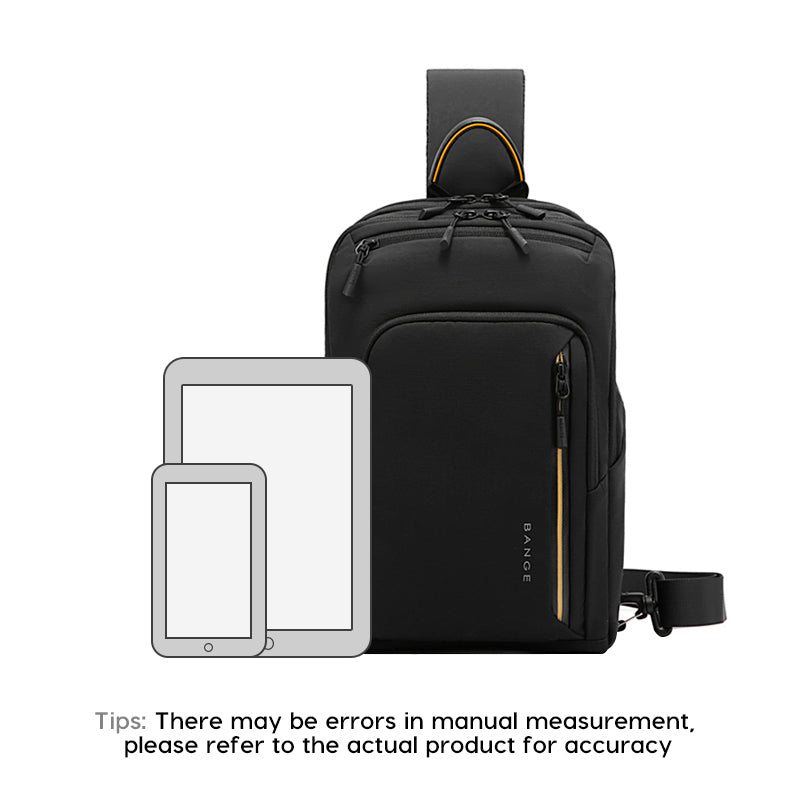 BANGE Waterproof & Breathable Minimalist 8L Crossbody Chest Bag for Everyday Use
