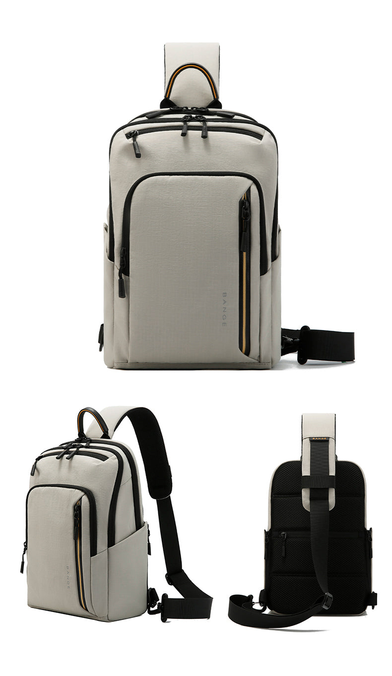 BANGE Waterproof & Breathable Minimalist 8L Crossbody Chest Bag for Everyday Use