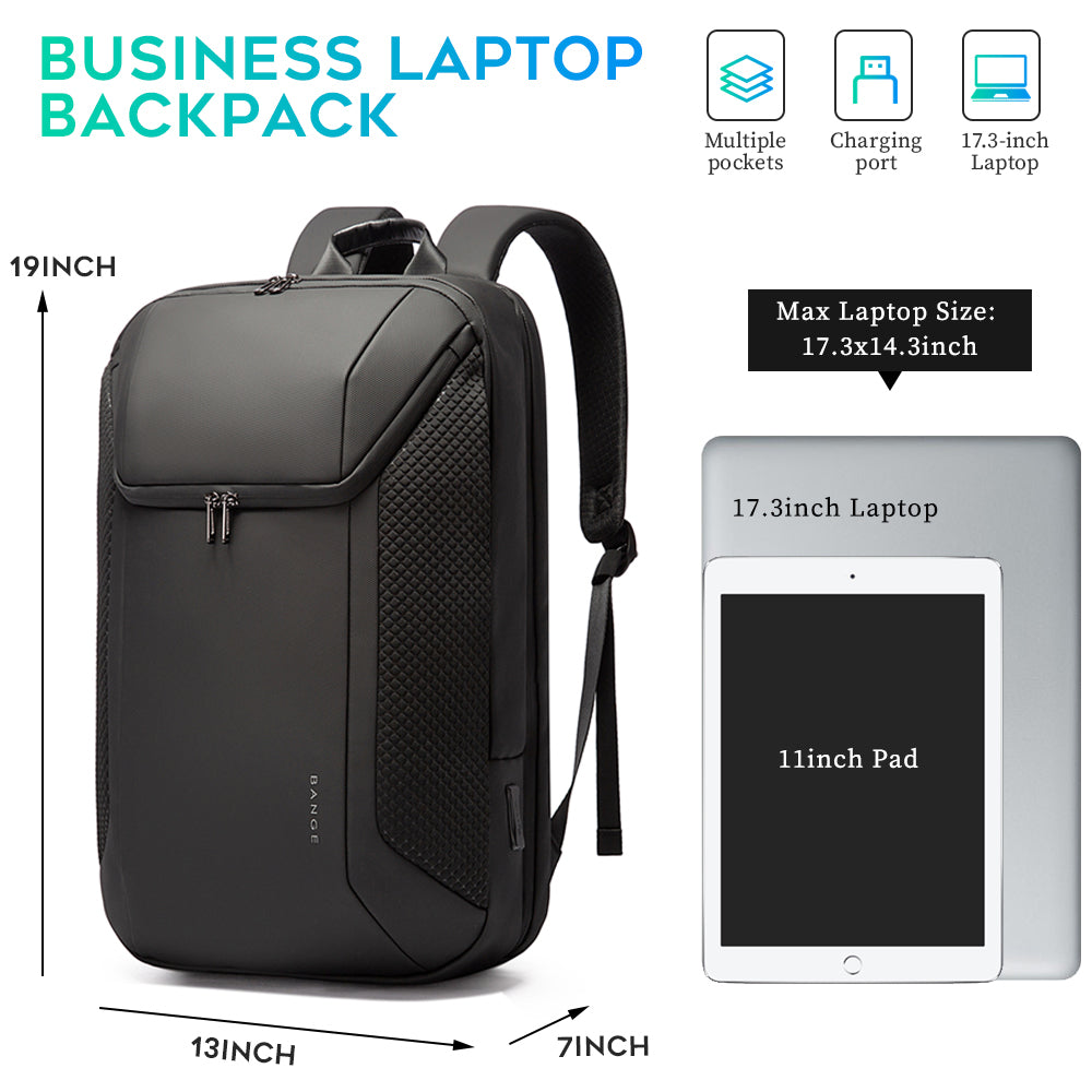 BANGE Smart Business Laptop Backpack Waterproof can fit 15.6 17.3 Inch BANGE bag