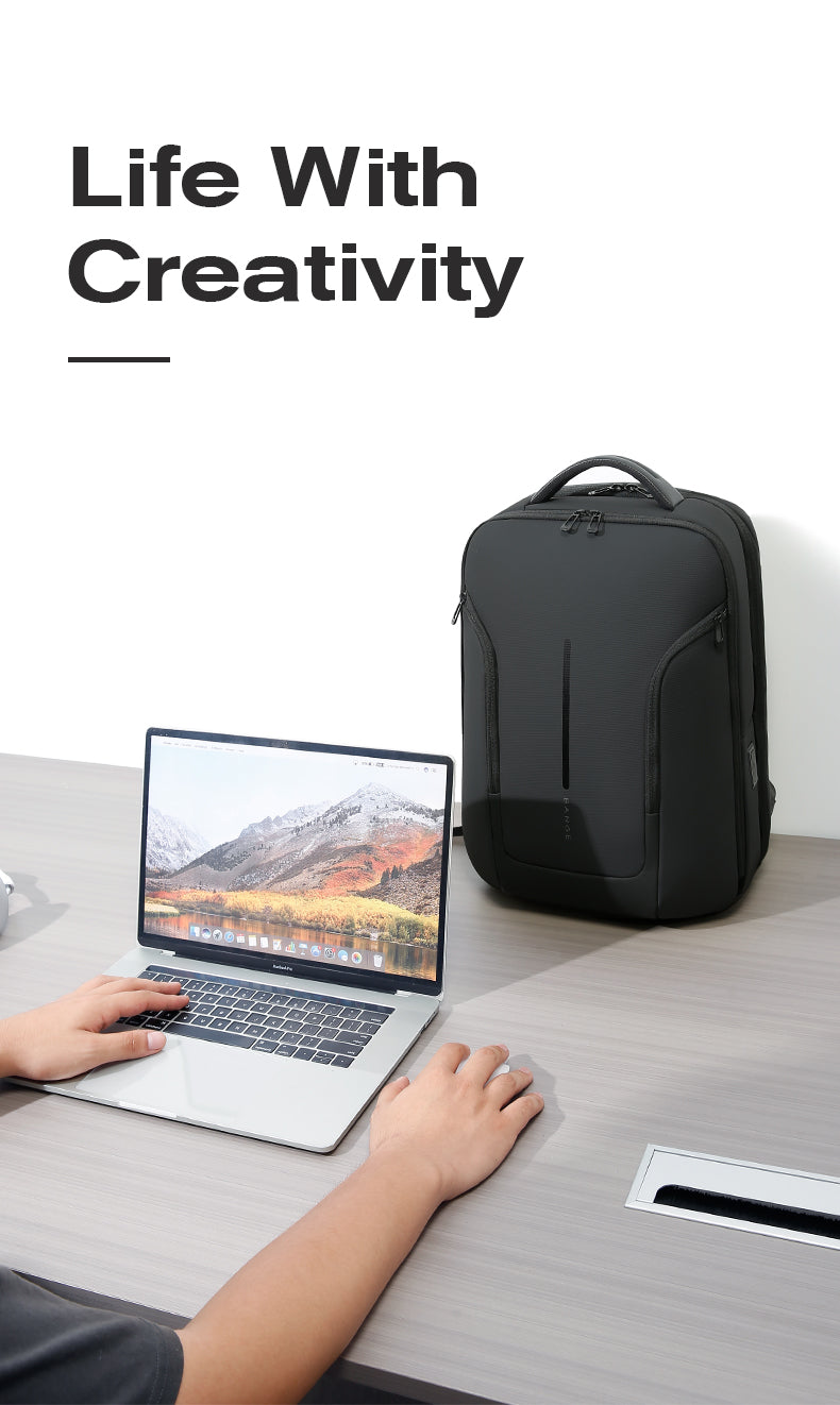 backpack for laptop and keyboard BANGE Stylish Waterproof Urban Commuter Laptop Backpack USB port & 15.6inch Laptop