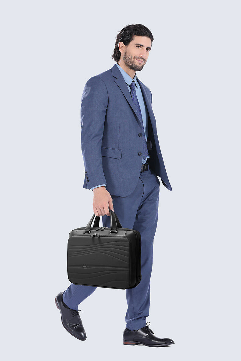 BANGE Fashion High-Quality Water-resistant Briefcase Laptop Bag for Commute & Business Travel
