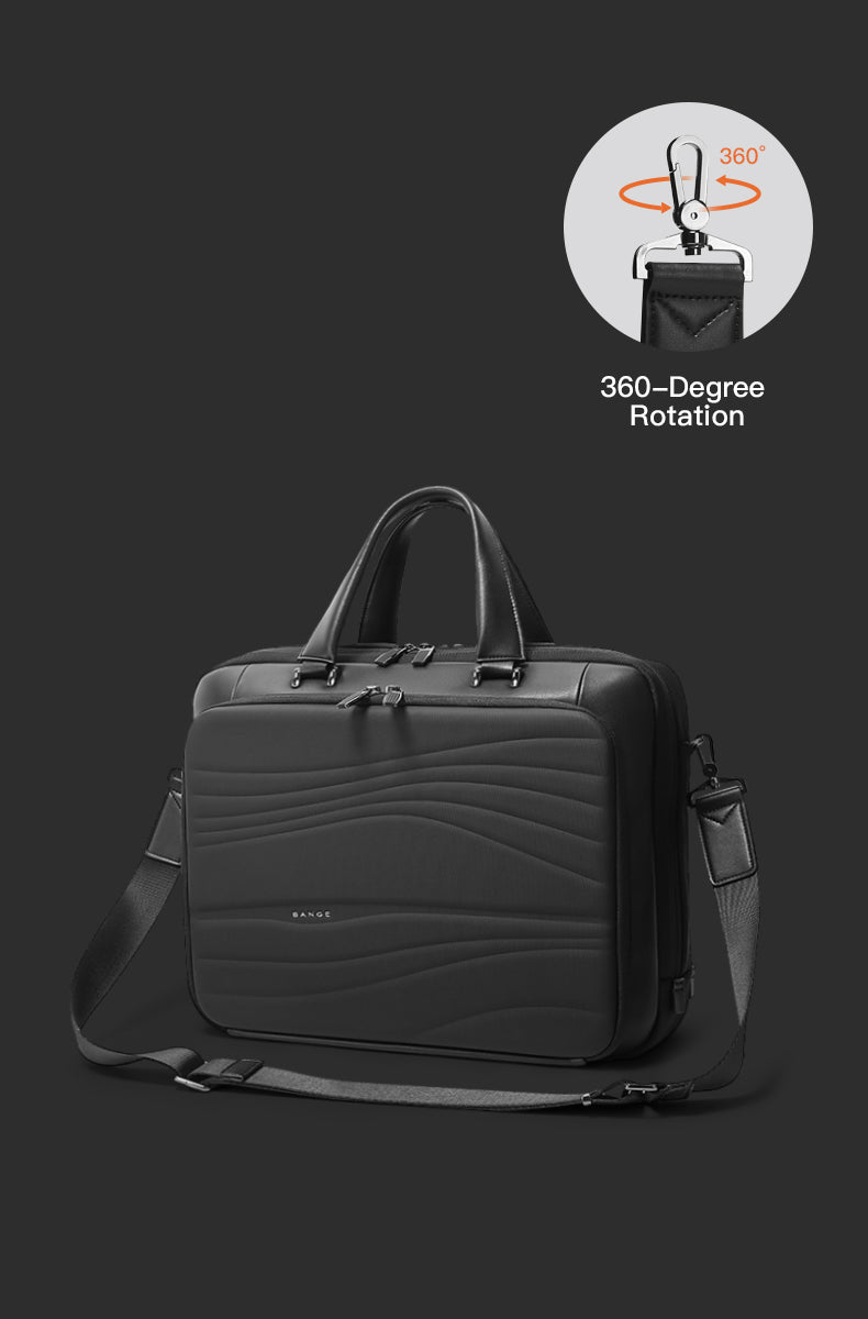 BANGE Fashion High-Quality Water-resistant Briefcase Laptop Bag for Commute & Business Travel