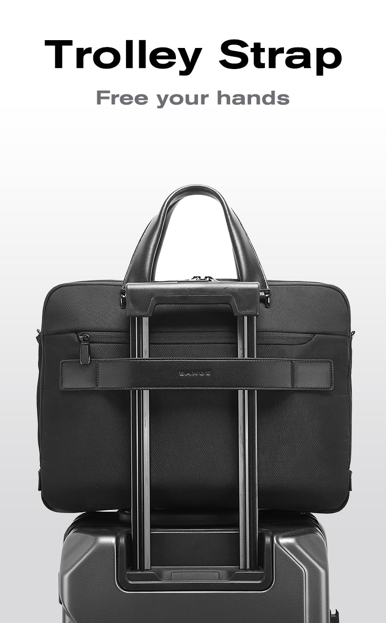 BANGE Fashion High-Quality Water-resistant Briefcase Laptop Bag for Commute & Business Travel