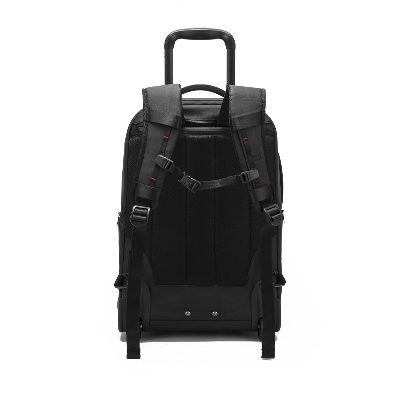 BANGE MultiFunctional Ergonomic 50L Large Capacity 2-in-1 Wheeled Backpack Trolley for Travel