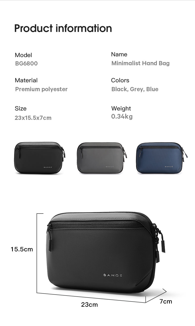 BANGE Ultimate Tech Pouch & Cable Organizer: Tangle-Free, Water-Resistant, Instant Access